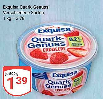 Exquisa Quark-Genuss Erdbeere 500 g