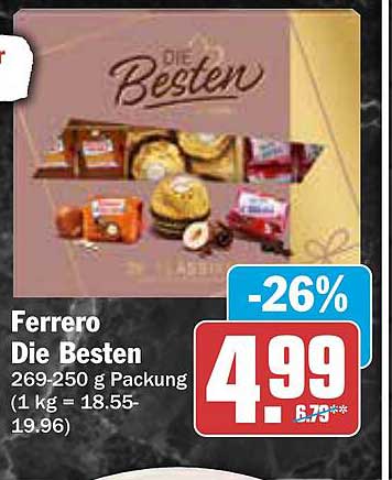 Ferrero Die Besten - 269-250 g Packung
