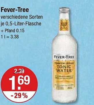 Fever-Tree Tonic Water 0,5-Liter-Flasche