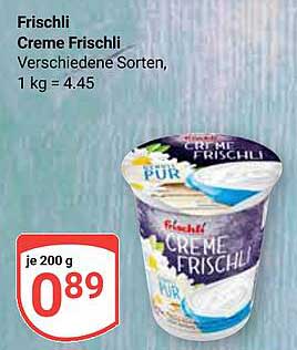 Frischli Creme Frischli, verschiedene Sorten, 200 g