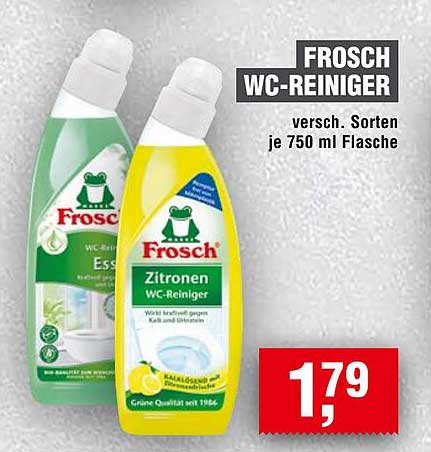 Frosch WC-Reiniger versch. Sorten je 750 ml Flasche