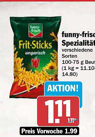 funny-frisch Frit-Sticks Ungarisch 100 g