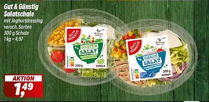 Gut & Günstig Salatschale mit Joghurtdressing - 300 g