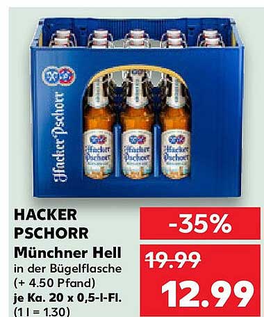 HACKER PSCHORR Münchner Hell in der Bügelflasche