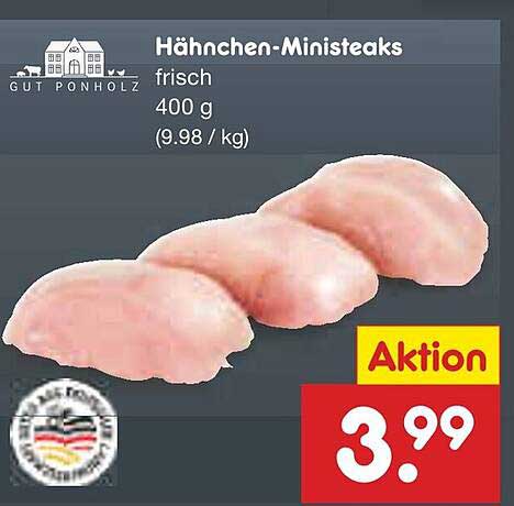 Hähnchen-Ministeaks frisch 400 g
