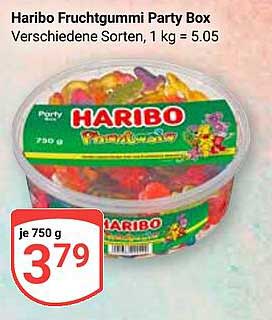 Haribo Fruchtgummi Party Box 750 g