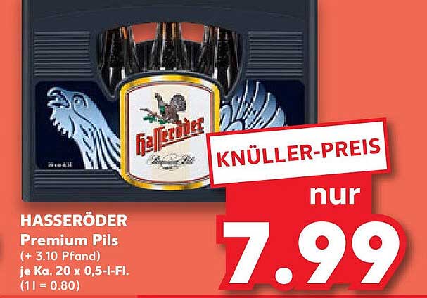 HASSERÖDER Premium Pils 20 x 0,5 L