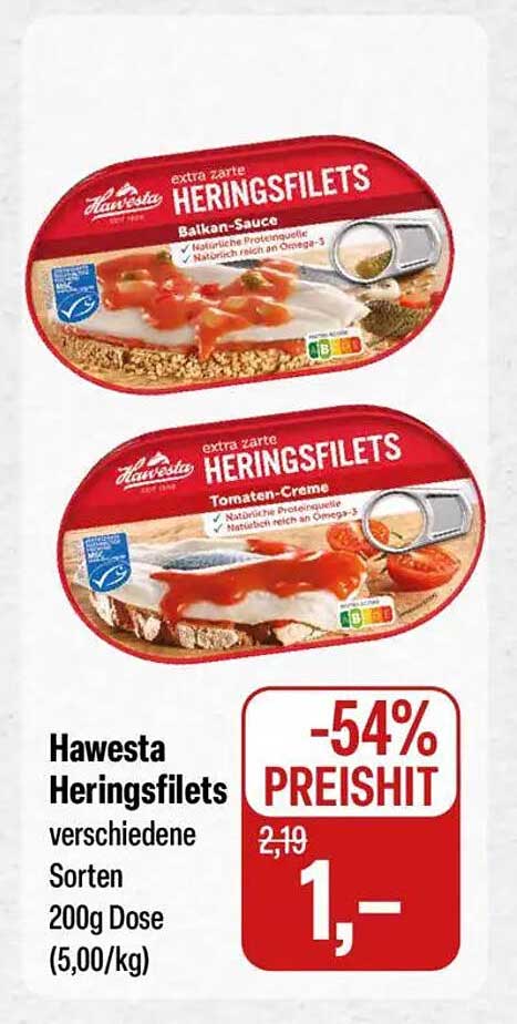 Hawesta Heringsfilets in verschiedenen Sorten – Jetzt zum Sonderpreis!
