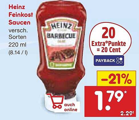 Heinz Feinkost Saucen verschiedene Sorten 220 ml