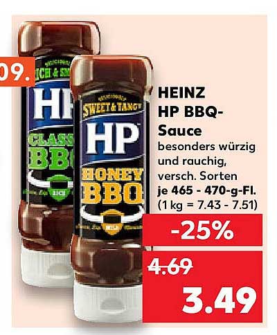 HEINZ HP BBQ-Sauce - besonders würzig und rauchig