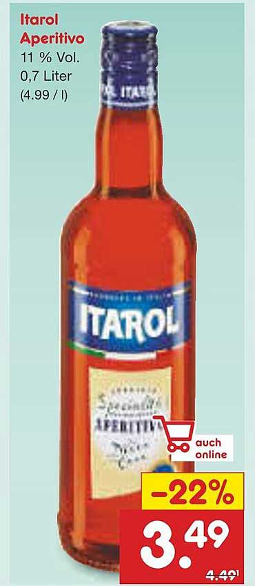 Itarol Aperitivo 0,7 Liter, 11 % Vol.
