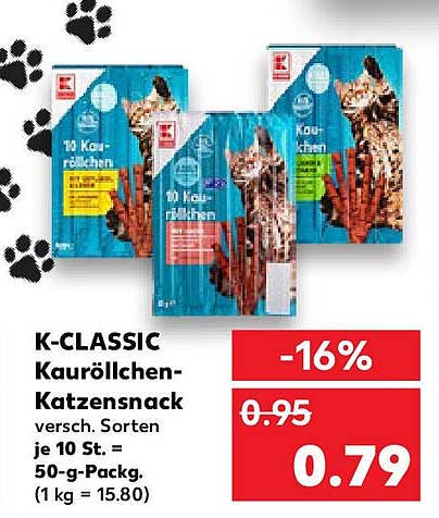 K-CLASSIC Kauröllchen-Katzensnack