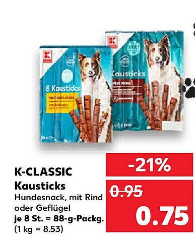 K-CLASSIC Kausticks - Leckereien für Ihren Vierbeiner