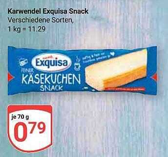 Karwendel Exquisa Snack - Feiner Käsekuchen Snack