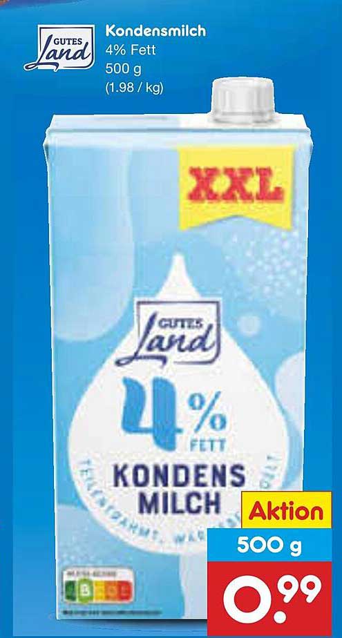 Kondensmilch Gutes Land 4% Fett 500 g