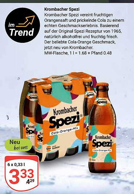 Krombacher Spezi 6 x 0,33 L