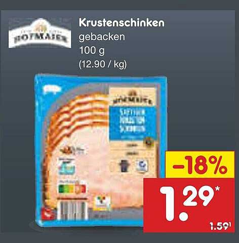 Krustenschinken gebacken 100 g