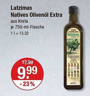 Latzimas Natives Olivenöl Extra 750 ml