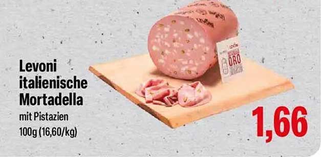 Levoni italienische Mortadella mit Pistazien, 100g für 1,66