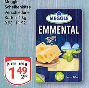 Meggle Scheibenkäse Emmental 125 g