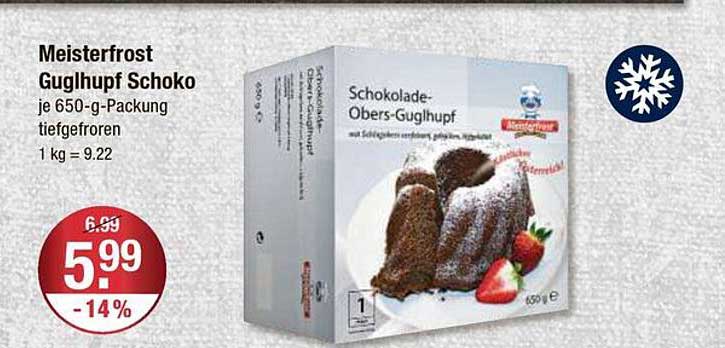 Meisterfrost Guglhopf Schoko 650 g