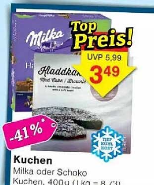 Milka oder Schoko Kuchen, 400 g