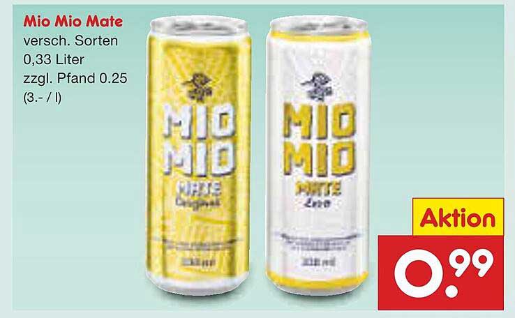 Mio Mio Mate - verschiedene Sorten 0,33 Liter