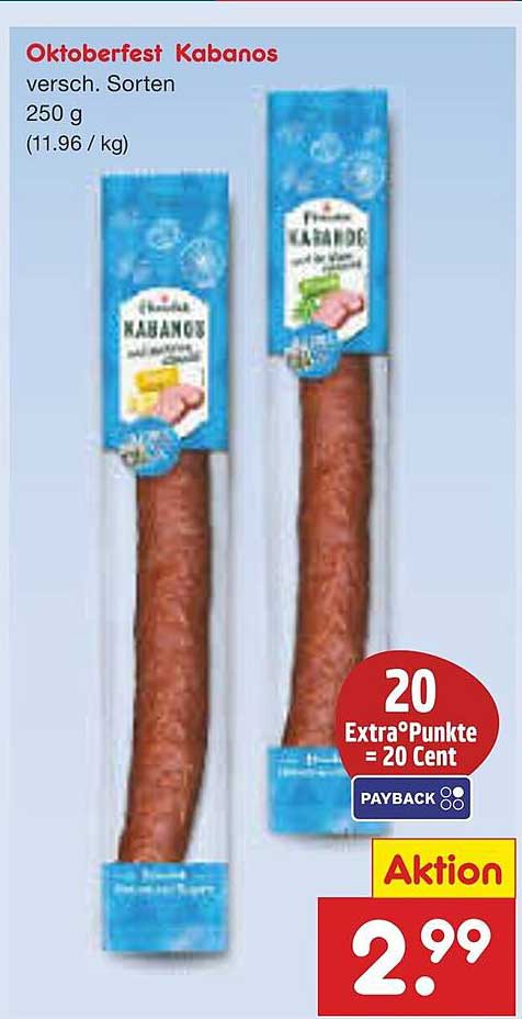 Oktoberfest Kabanos - verschiedene Sorten 250 g