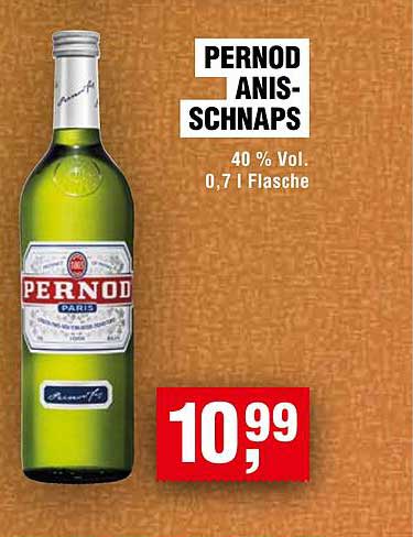 PERNOD ANIS-SCHNAPS 0,7 L Flasche