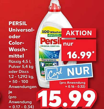 PERSIL Universal- oder Color-Waschmittel 4,5 l
