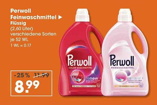 Perwoll Feinwaschmittel 2,60 Liter - Verschiedene Sorten