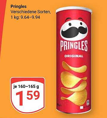 Pringles - Verschiedene Sorten 160-165 g