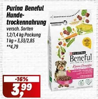 Purina Beneful Hundenahrung - verschiedene Sorten (1,2/1,4 kg Packung)