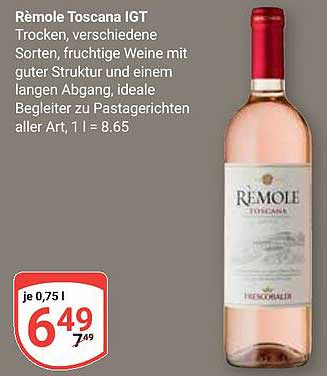 Rèmole Toscana IGT - Trocken, verschiedene Sorten, fruchtige Weine