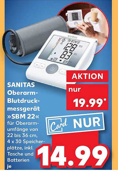 SANITAS Oberarm-Blutdruckmessgerät »SBM 22«
