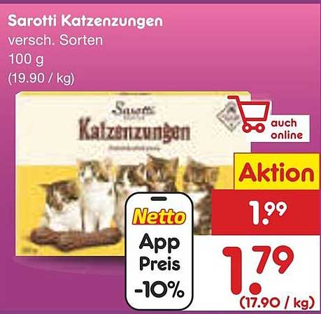 Sarotti Katzenzungen - verschiedene Sorten 100 g