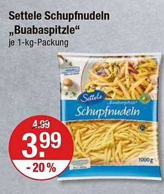 Settele Schupfnudeln "Buabaspitzle" je 1-kg-Packung