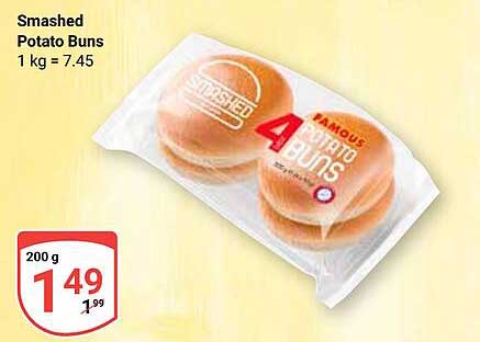 Smashed Potato Buns 200 g
