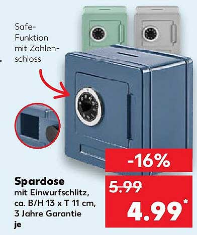 Spardose mit Einwurfschlitz - jetzt für nur 4,99 €