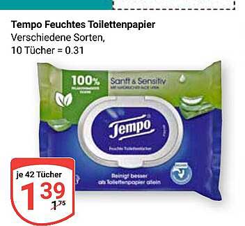 Tempo Feuchtes Toilettenpapier - Verschiedene Sorten