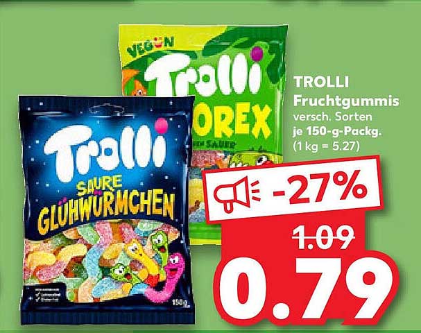 TROLLI Fruchtgummis 150 g - verschiedene Sorten