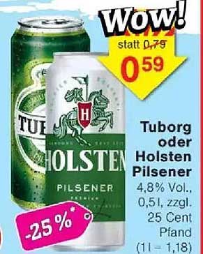 Tuborg oder Holsten Pilsener