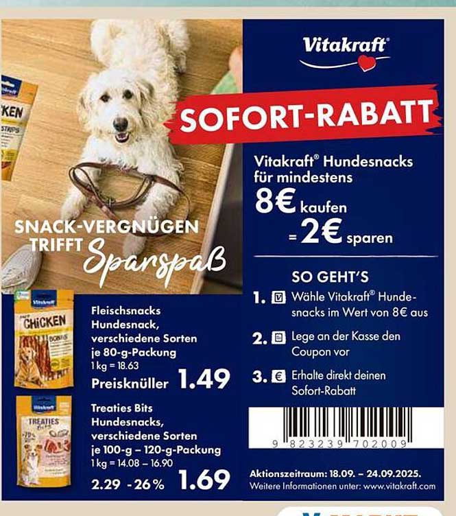 Vitakraft Hundesnacks – Sparen mit Genuss!