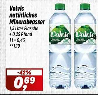Volvic natürliches Mineralwasser 1,5 Liter Flasche