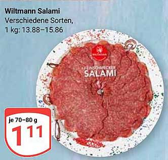 Wiltmann Salami - Verschiedene Sorten, je 70-80 g