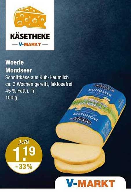 Woerle Mondseer Schnittkäse aus Kuh-Heumilch