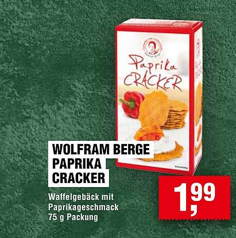WOLFRAM BERGE PAPRIKA CRACKER