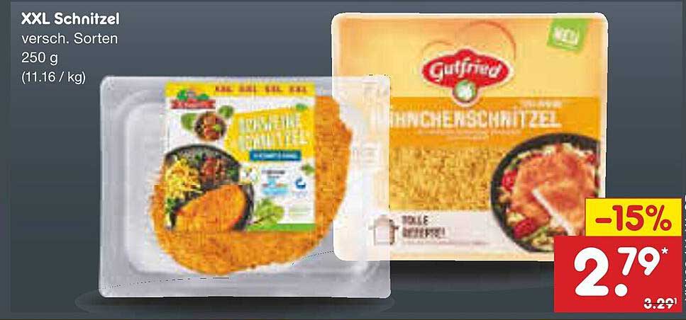 XXL Schnitzel verschiedene Sorten 250 g