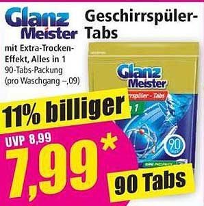 Glanz Meister Geschirrspüler-Tabs
