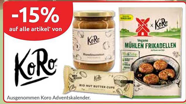 -15% auf alle Artikel von KoRo